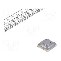 2 pcs x PANASONIC - EVQPLMA15 - Microswitch TACT, SPST, Pos: 2, 0.02A/15VDC, SMT, none, 2.6N, 1.5mm