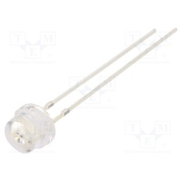 1 pcs x OPTOSUPPLY - OSO5JA56A1A-5V - LED, 4.8mm, orange, 150÷220mcd, 100°, Front: convex, 5V