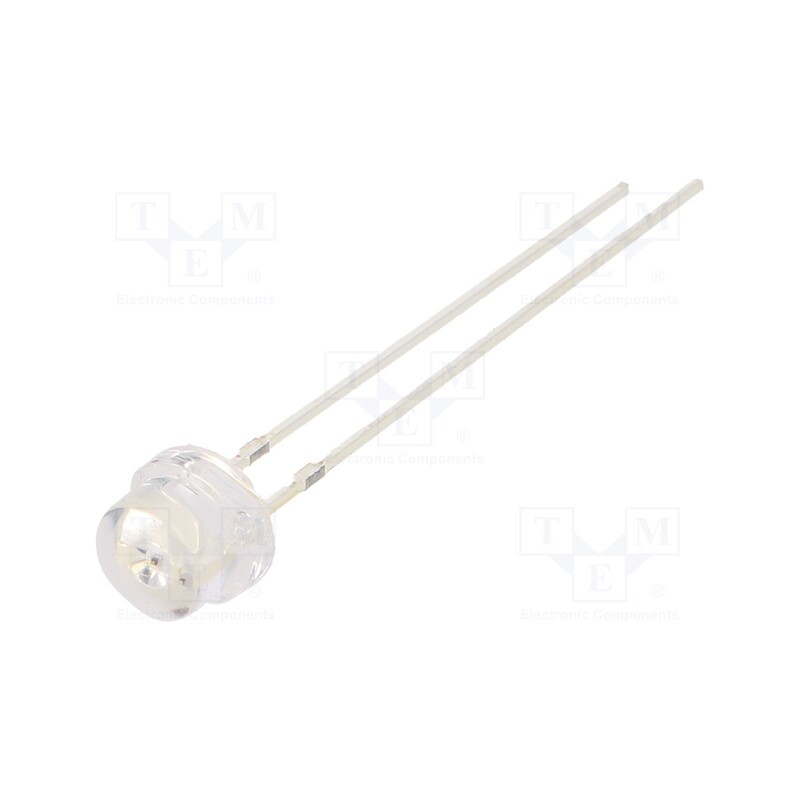 1 pcs x OPTOSUPPLY - OSO5JA56A1A-5V - LED, 4.8mm, orange, 150÷220mcd, 100°, Front: convex, 5V