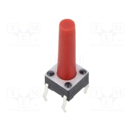 5 pcs x E-SWITCH - TL1105LF250Q - Microswitch TACT, SPST-NO, Pos: 2, 0.05A/12VDC, THT, 2.45N, 6x6x4mm