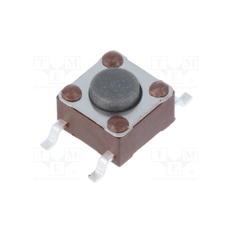 3 pcs x TE Connectivity - 3-1437565-0 - Microswitch TACT, SPST-NO, Pos: 2, 0.05A/24VDC, SMT, none, 1.57N