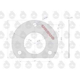 Lock lever cover gasket krazelit 0 8mm z