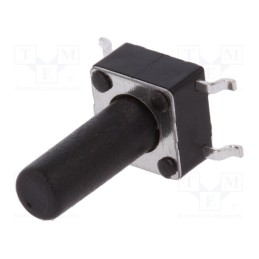 10 pcs x SCHURTER - 1301.932 - Microswitch TACT, SPST-NO, Pos: 2, 0.05A/12VDC, SMT, none, 1.6N