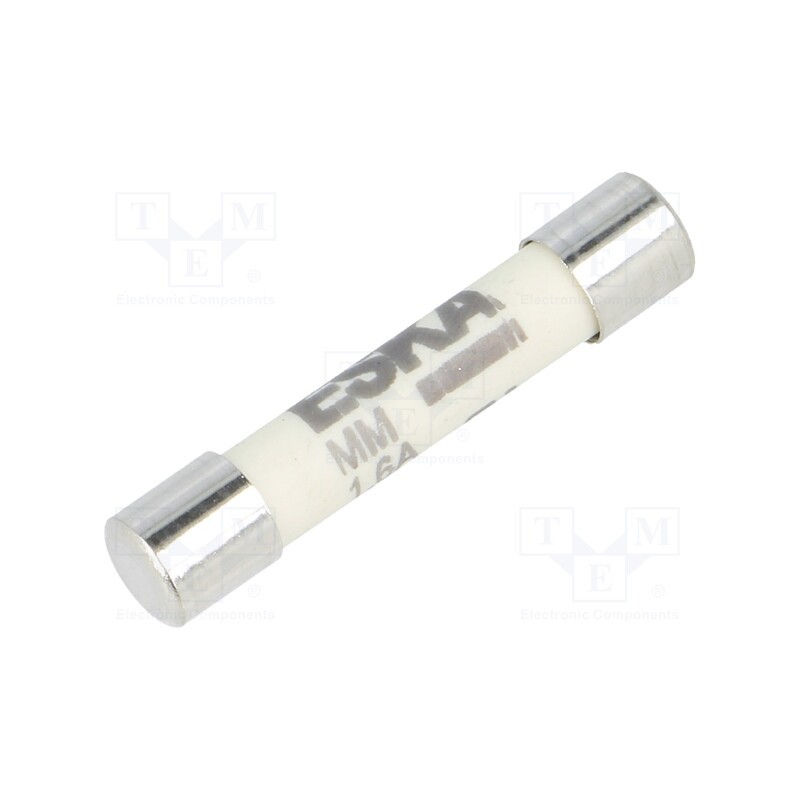 1 pcs x ESKA - 632419 - Fuse: fuse, ultra rapid, 1.6A, 1kVAC, ceramic,cylindrical, brass