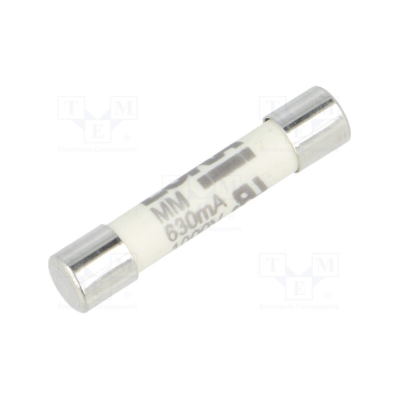 1 pcs x ESKA - 632415 - Fuse: fuse, ultra rapid, 630mA, 1kVAC, ceramic,cylindrical, brass