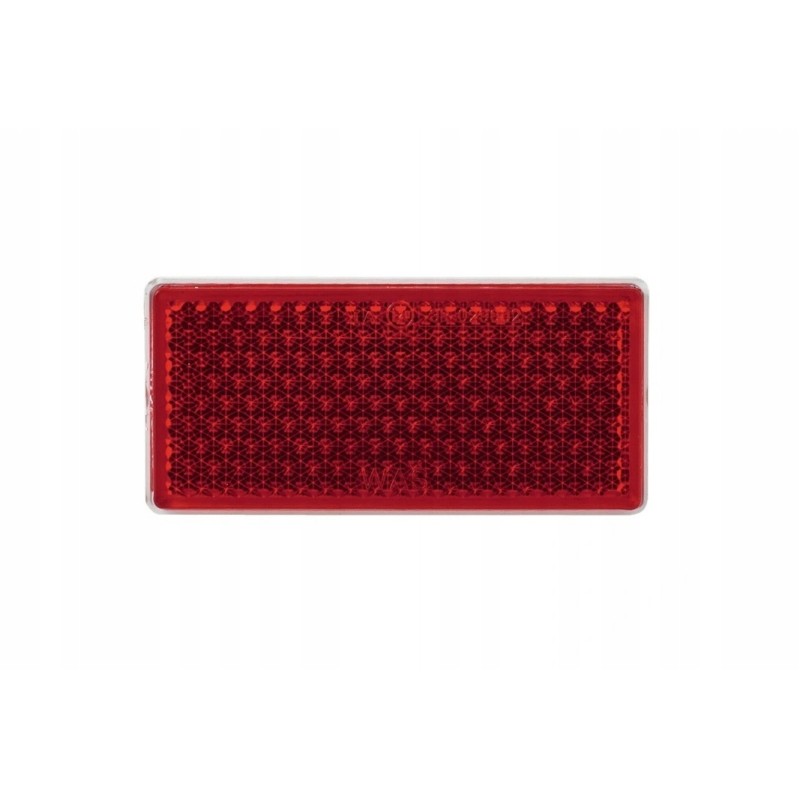 Red glued rectangular reflector