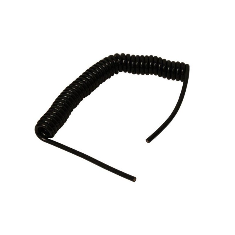 Spiral electric cable, 3m, 7-wire, solid