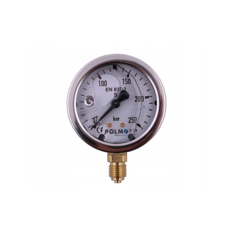 Glycerin manometer m63 0 250 bottom connection