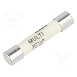 1 pcs x ESKA - 632411 - Fuse: fuse, ultra rapid, 250mA, 1kVAC, ceramic,cylindrical, brass