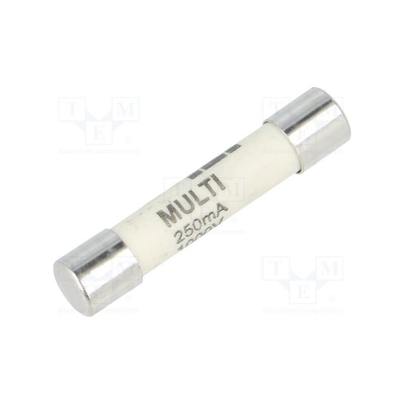 1 pcs x ESKA - 632411 - Fuse: fuse, ultra rapid, 250mA, 1kVAC, ceramic,cylindrical, brass