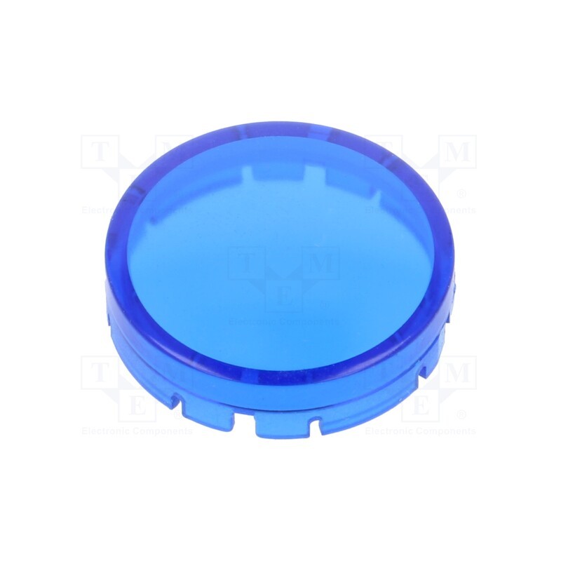 5 pcs x SCHLEGEL - T22HRRBL - Actuator lens, RONTRON-R-JUWEL, blue translucent, Ø19.7mm