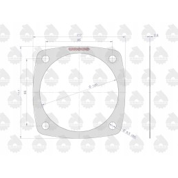 Clutch bearing cover gasket krazelite 0 8mm c