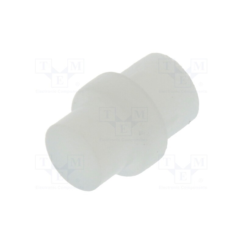 5 pcs x BIVAR - PLP1-3MM-FD - Fiber for LED, round, Ø3mm, Front: flat, straight, with flange