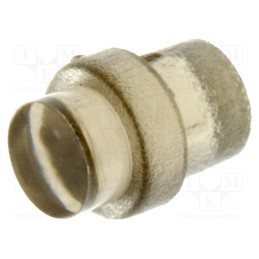 5 pcs x BIVAR - PLP1-100-FS - Fiber for LED, round, Ø3mm, Front: flat, straight, with flange