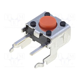 5 pcs x OMRON OCB - B3F-3105 - Microswitch TACT, SPST-NO, Pos: 2, 0.05A/24VDC, THT, none, 2.55N