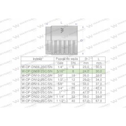 Bushing dn 08 2sn 2sc premium warynski