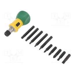 1 set x ENGINEER - DR-04 - Kit: screwdrivers, hex key,Phillips,slot, 95mm