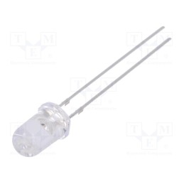 1 pcs x OPTOSUPPLY - OSG5DA5111A - LED, 5mm, green, 25000÷30000mcd, 15°, Front: convex, 2.9÷3.6V