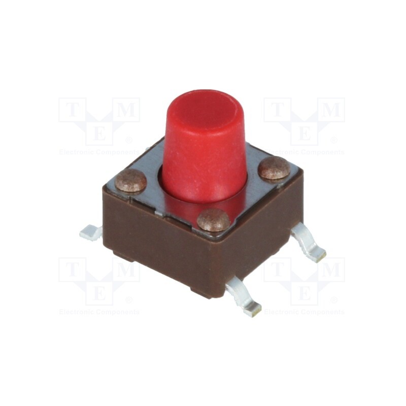 2 pcs x DIPTRONICS - DTSM-63R-V-B - Microswitch TACT, SPST-NO, Pos: 2, 0.05A/12VDC, SMT, none, 2.6N