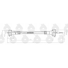 Mtg motohour counter cable c 330 original ursus