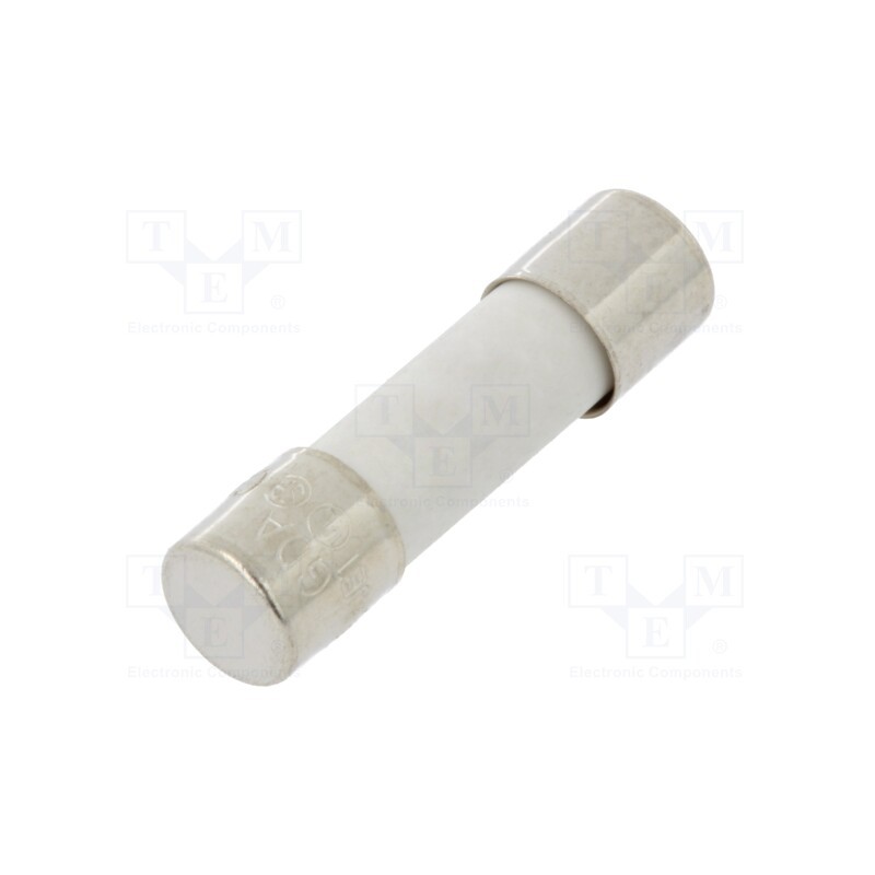 1 pcs x OPTIFUSE - TCC-6.3A - Fuse: fuse, time-lag, 6.3A, 250VAC, ceramic, 5x20mm, brass, bulk
