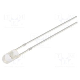 1 pcs x OPTOSUPPLY - OS5RKP3E31B - LED, 3mm, red, 8400÷10000mcd, 30°, Front: convex, 2.1÷2.6V, -30÷85°C