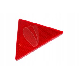Red reflective triangle on the mudguard