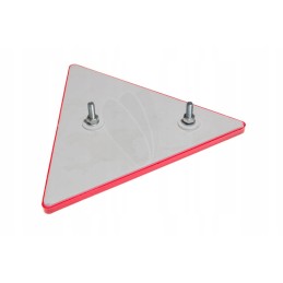 Red reflective triangle on the mudguard