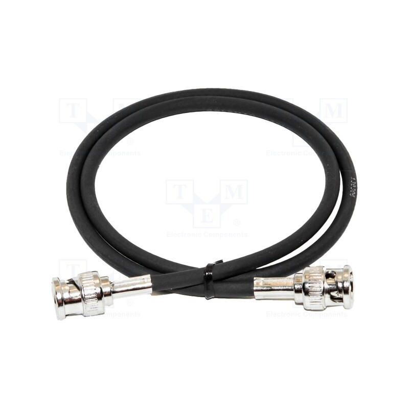 1 pcs x MUELLER ELECTRIC - BU-P5697-120 - Test lead, BNC plug,both sides, Len: 3m, Plating: gold-plated