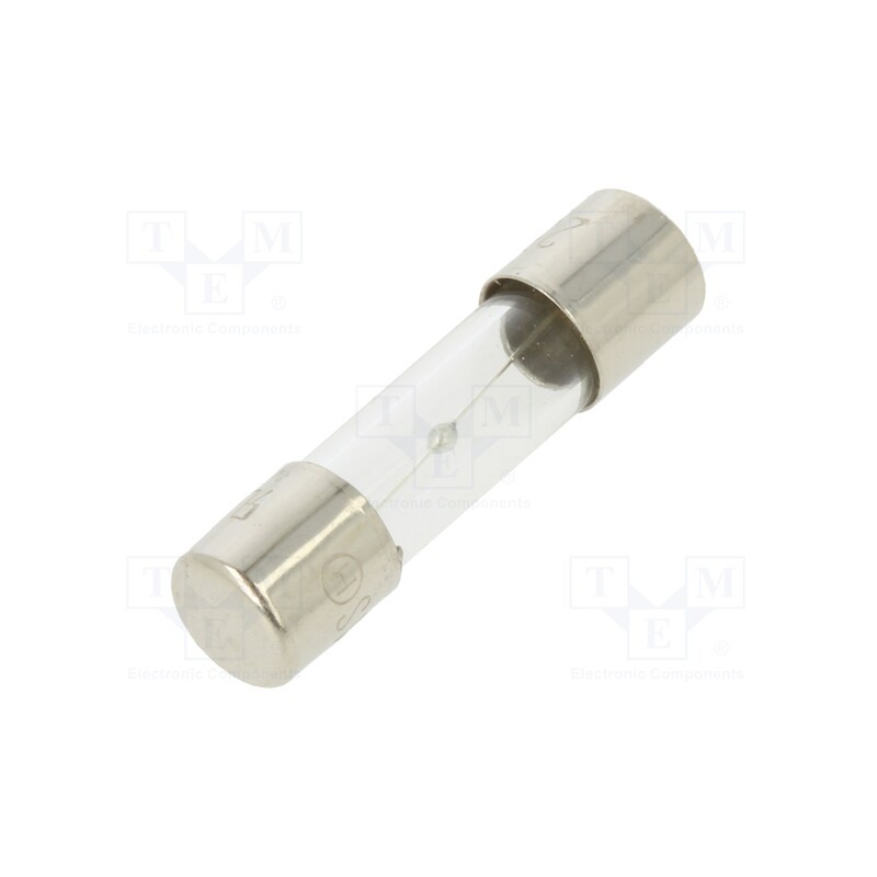 1 pcs x OPTIFUSE - MSC-6A - Fuse: fuse, medium time-lag, 6A, 250VAC, glass, 5x20mm, brass, bulk