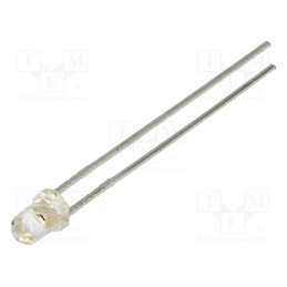 1 pcs x LUCKYLIGHT - LL-304UAC4B-4AD - LED, 3mm, orange, 1300mcd, 20°, Front: convex, 1.6÷2.5V