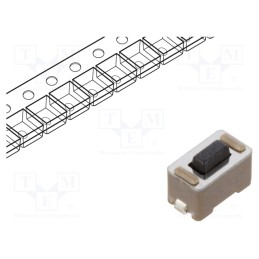 5 pcs x TE Connectivity - 147873-2 - Microswitch TACT, SPST-NO, Pos: 2, 0.05A/24VDC, SMT, none, 1.8N