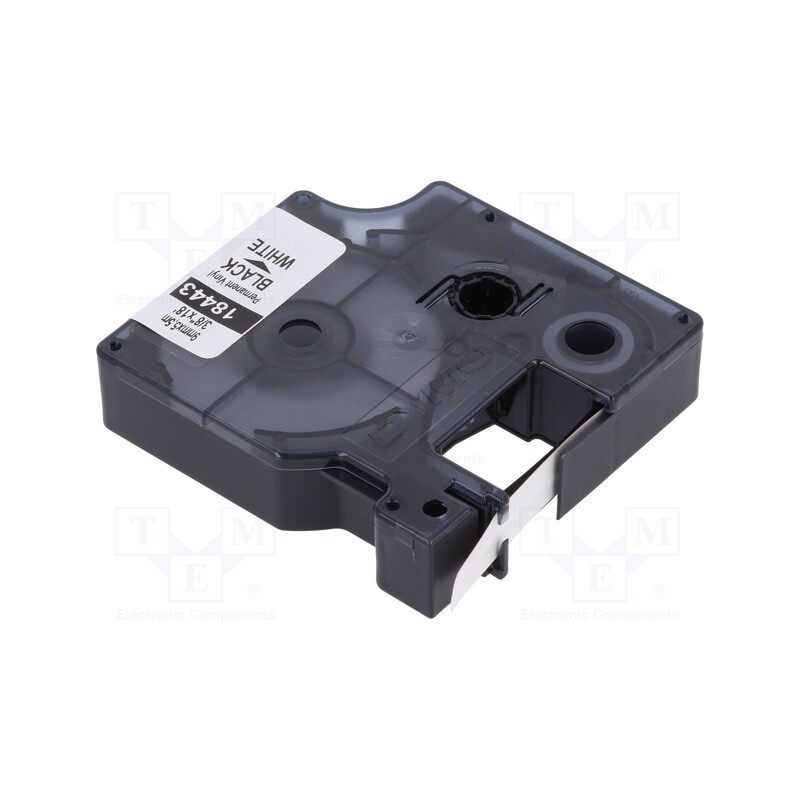 1 rol x DYMO - 18443 - Tape, 9mm, 5.5m, white, Character colour: black