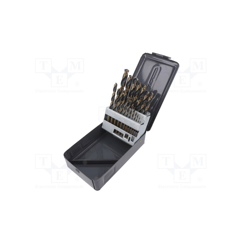 1 set x PROLINE - 79219 - Drill set, for metal, high speed steel stal szybkotnąca HSS