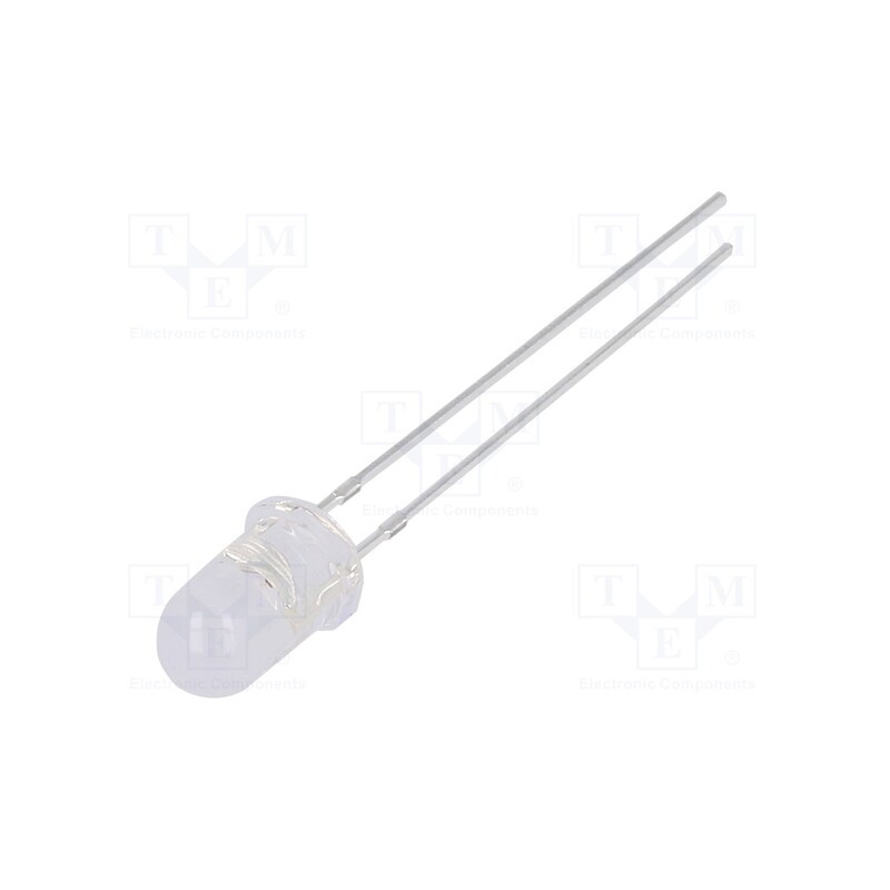 1 pcs x OPTOSUPPLY - OS5OPM51A5A - LED, 5mm, orange, 2180÷3000mcd, 100°, Front: convex, 2.1÷2.6V