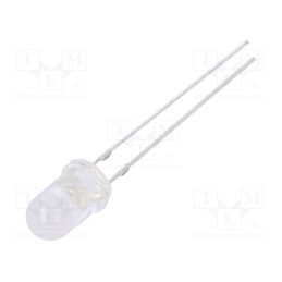 1 pcs x OPTOSUPPLY - OS5YAA51A5A - LED, 5mm, yellow, 4200÷5800mcd, 100°, Front: convex, 1.8÷2.6V