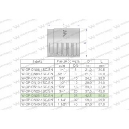 Bushing dn 25 1sn 1sc premium warynski