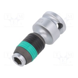 1 pcs x WERA - 5003590001 - Adapter, hexagon 1/4'/ square 3/8', 44mm