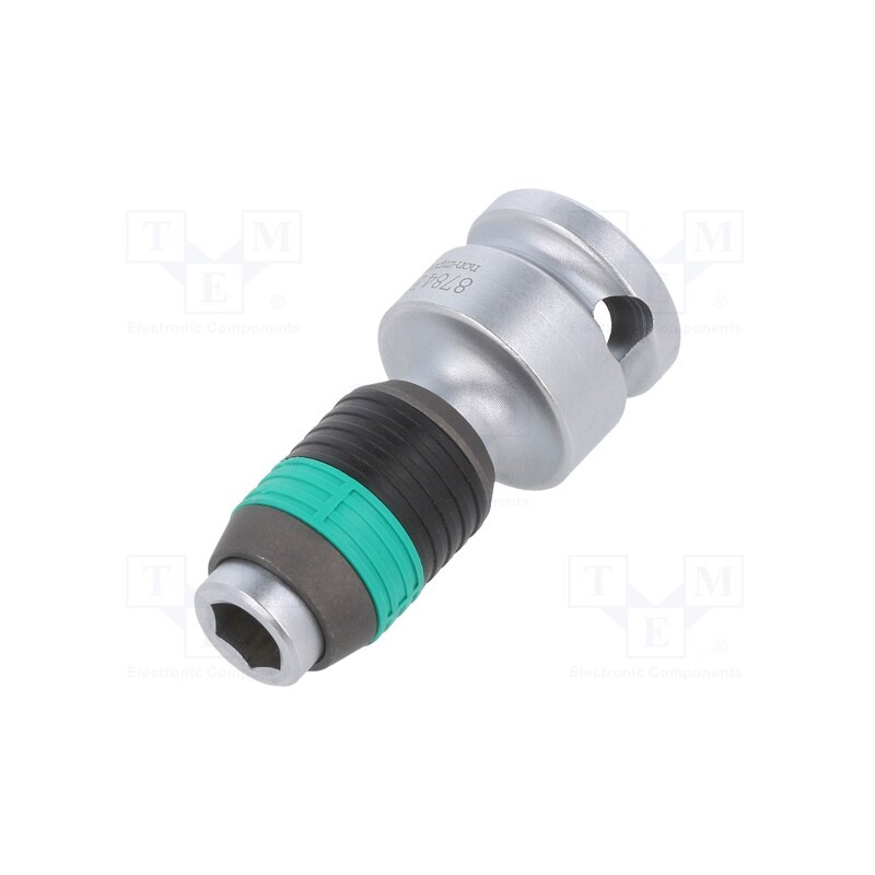 1 pcs x WERA - 5003590001 - Adapter, hexagon 1/4'/ square 3/8', 44mm