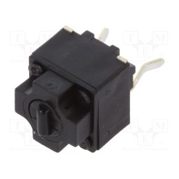2 pcs x PANASONIC - EVQP0E07K - Microswitch TACT, SPST, Pos: 2, 0.02A/15VDC, THT, none, 7.45mm
