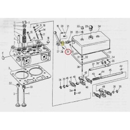 Head cover lever stop plate c 330