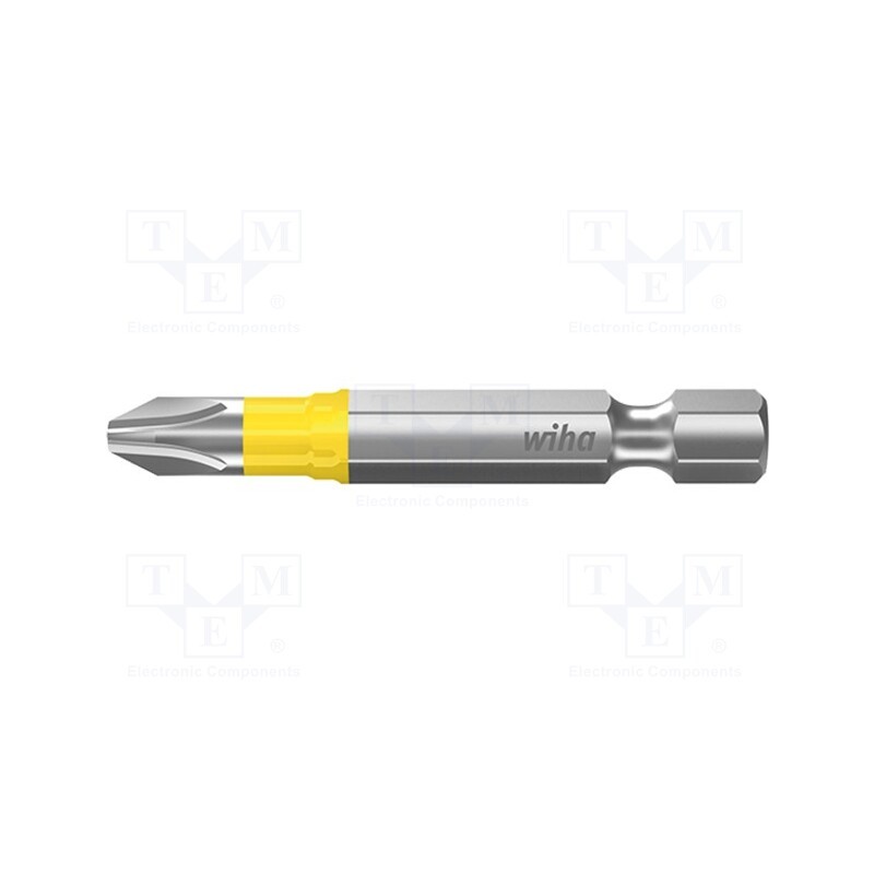 1 set x WIHA - 41624 - Screwdriver bit, Phillips, PH1, Overall len: 50mm, 5pcs, Y
