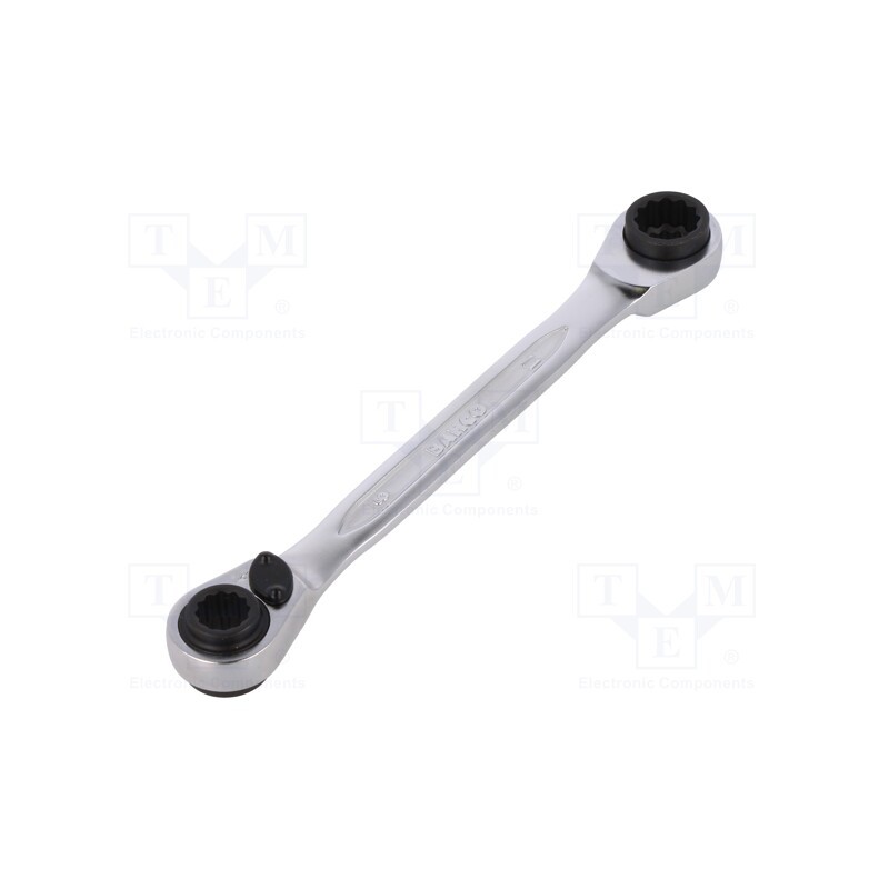 1 pcs x BAHCO - S4RM-8-11 - Wrench, box,with ratchet, 8mm,9mm,10mm,11mm, Overall len: 151mm