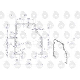 Rear housing seal c 330 original ursus