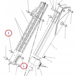 Lift cat 428 series bcde cva actuator bush
