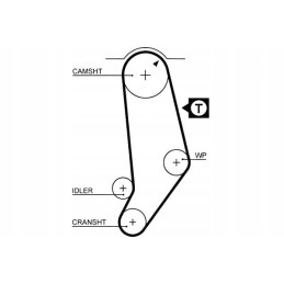 Timing belt Audi 100 200 80 90 co 5245