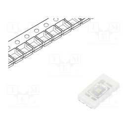 1 pcs x LITEON - LTW-5630SD530 - LED, SMD, 5630, green, 36÷64lm, 5.3x3x0.77mm, 120°, 3÷3.8V, 150mA