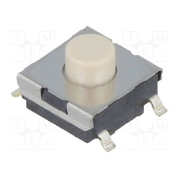 5 pcs x OMRON OCB - B3FS-1012 - Microswitch TACT, SPST-NO, Pos: 2, 0.05A/24VDC, SMT, none, 1.47N