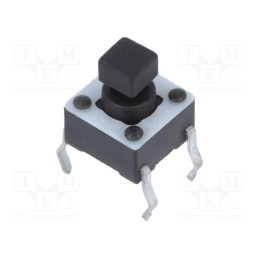 5 pcs x TE Connectivity - 1825967-2 - Microswitch TACT, SPST-NO, Pos: 2, 0.05A/24VDC, THT, none, OFF-(ON)