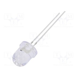 1 pcs x OPTOSUPPLY - OSR5PA8131A-5V - LED, 8mm, red, 2180÷3000mcd, 30°, Front: convex, 5V, No.of term: 2